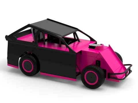 Mod Lite Race car Version 2 Scale 1 to 25 3D Print Model