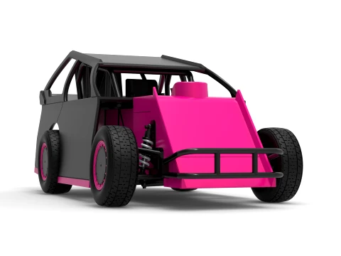 Mod Lite Race car Version 2 Scale 1 to 25 3D Print Model