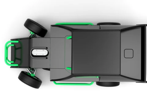 Mod Lite Race car while turning Version 1 Scale 1 to 25 3D Print Model