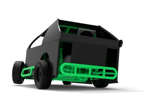 Mod Lite Race car while turning Version 1 Scale 1 to 25 3D Print Model