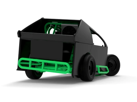 Mod Lite Race car while turning Version 1 Scale 1 to 25 3D Print Model