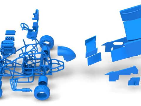 New Zealand Minisprint Scale 1 to 25 3D Print Model
