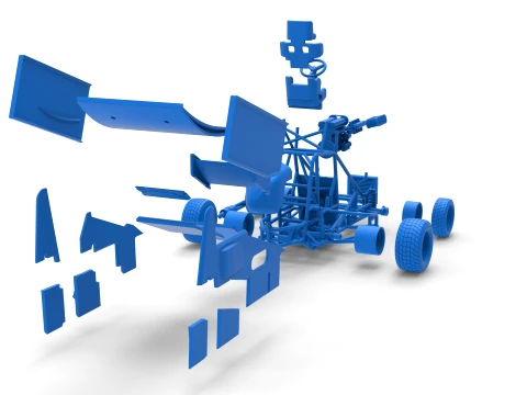 New Zealand Minisprint Scale 1 to 25 3D Print Model