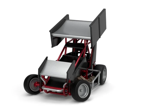 New Zealand Minisprint while turning Scale 1 to 25 3D Print Model