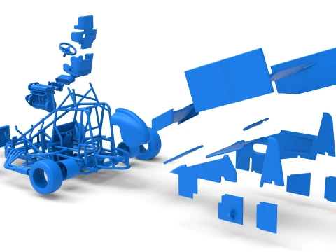 New Zealand Minisprint while turning Scale 1 to 25 3D Print Model