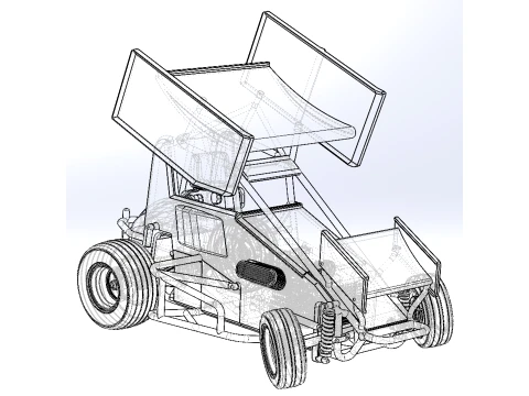 New Zealand Minisprint while turning Scale 1 to 25 3D Print Model