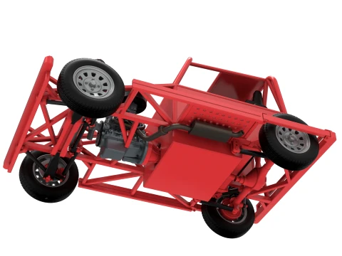 New Zealand Ministock car Base Version 3 Scale 1 to 25 3D Print Model