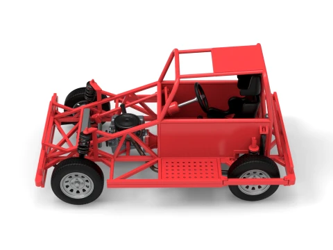 New Zealand Ministock car Base Version 3 Scale 1 to 25 3D Print Model