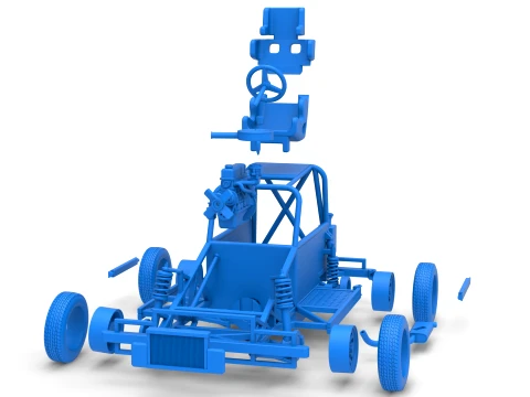 New Zealand Ministock car Base Version 3 Scale 1 to 25 3D Print Model