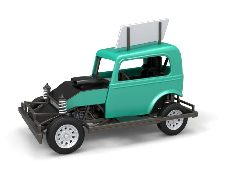 New Zealand Ministock car Version 1 Scale 1 to 25 3D 打印模型