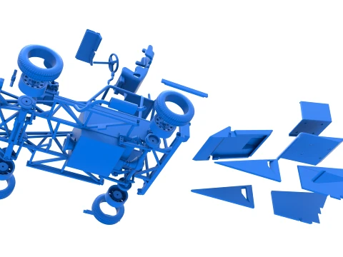 New Zealand Ministock car Version 2 Scale 1 to 25 3D Print Model
