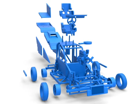New Zealand Ministock car Version 2 Scale 1 to 25 3D Print Model