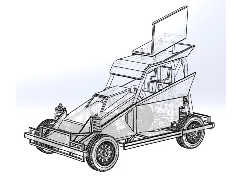 New Zealand Ministock car Version 2 Scale 1 to 25 3D Print Model