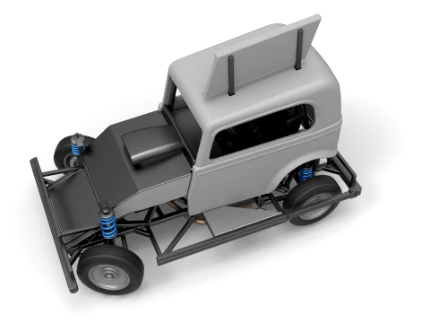 New Zealand Ministock car while turning Version 1 Scale 1 to 25 3D Print Model