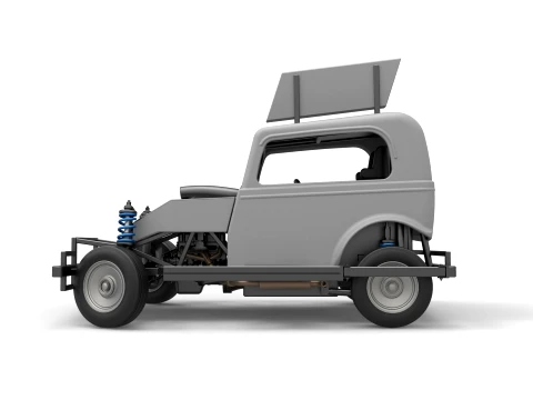 New Zealand Ministock car while turning Version 1 Scale 1 to 25 3D Print Model