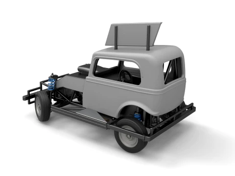 New Zealand Ministock car while turning Version 1 Scale 1 to 25 3D Print Model