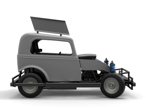 New Zealand Ministock car while turning Version 1 Scale 1 to 25 3D Print Model
