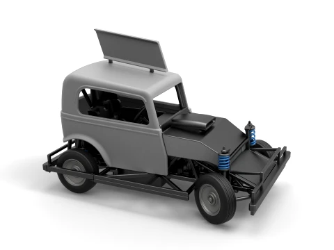 New Zealand Ministock car while turning Version 1 Scale 1 to 25 3D Print Model