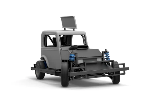 New Zealand Ministock car while turning Version 1 Scale 1 to 25 3D Print Model