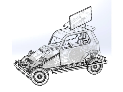 New Zealand Ministock car while turning Version 3 Scale 1 to 25 3D Print Model