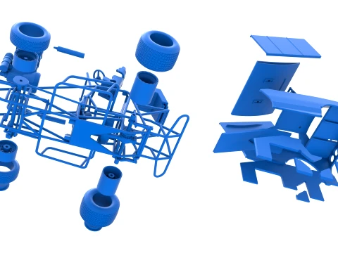New Zealand Modified Stock car Version 2 Scale 1 to 25 3D Print Model