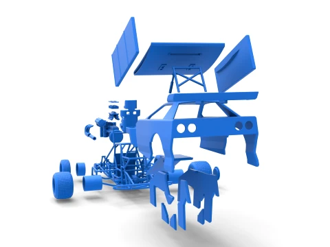 New Zealand Modified Stock car Version 2 Scale 1 to 25 3D Print Model
