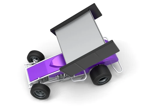 New Zealand Modified stock car while turning Version 1 Scale 1 to 25 3D Print Model