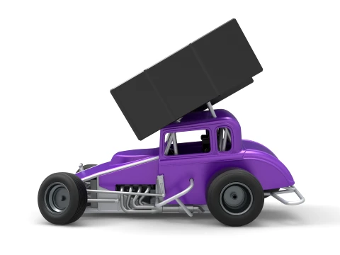New Zealand Modified stock car while turning Version 1 Scale 1 to 25 3D Print Model