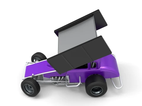 New Zealand Modified stock car while turning Version 1 Scale 1 to 25 3D Print Model