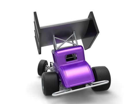 New Zealand Modified stock car while turning Version 1 Scale 1 to 25 3D Print Model