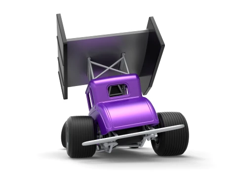 New Zealand Modified stock car while turning Version 1 Scale 1 to 25 3D Print Model
