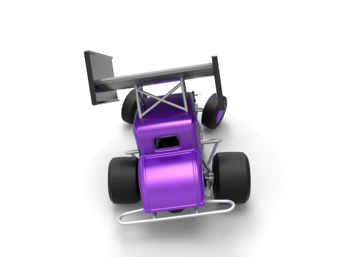 New Zealand Modified stock car while turning Version 1 Scale 1 to 25 3D Print Model