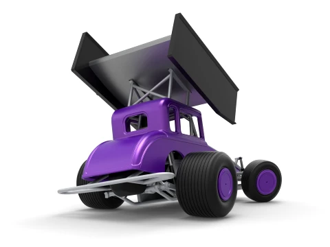 New Zealand Modified stock car while turning Version 1 Scale 1 to 25 3D Print Model
