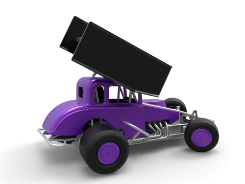 New Zealand Modified stock car while turning Version 1 Scale 1 to 25 3D Print Model