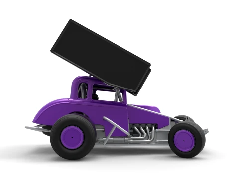 New Zealand Modified stock car while turning Version 1 Scale 1 to 25 3D Print Model