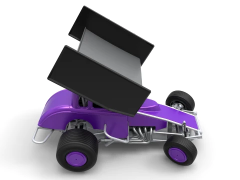 New Zealand Modified stock car while turning Version 1 Scale 1 to 25 3D Print Model