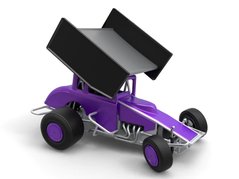 New Zealand Modified stock car while turning Version 1 Scale 1 to 25 3D Print Model