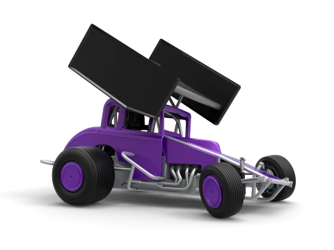 New Zealand Modified stock car while turning Version 1 Scale 1 to 25 3D Print Model