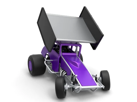 New Zealand Modified stock car while turning Version 1 Scale 1 to 25 3D Print Model
