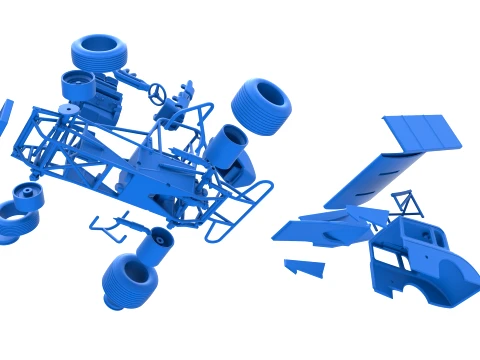 New Zealand Modified stock car while turning Version 1 Scale 1 to 25 3D Print Model