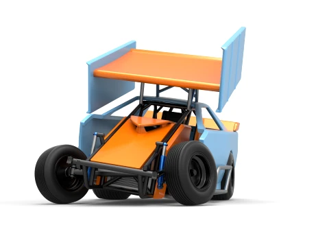 New Zealand Modified Stock car while turning Version 2 Scale 1 to 25 3D Print Model