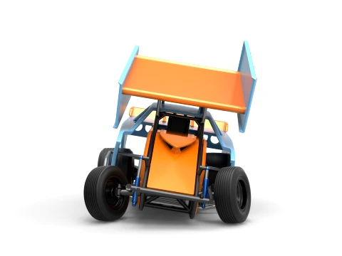 New Zealand Modified Stock car while turning Version 2 Scale 1 to 25 3D Print Model