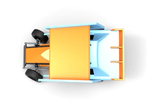 New Zealand Modified Stock car while turning Version 2 Scale 1 to 25 3D Print Model