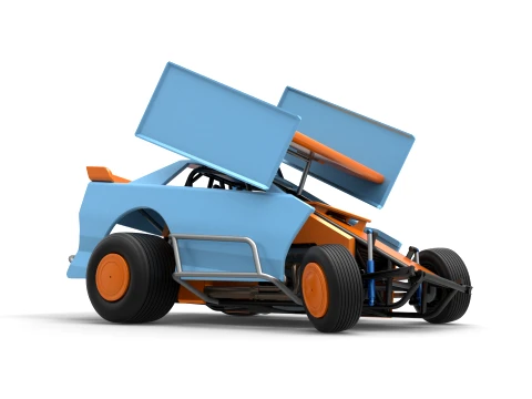 New Zealand Modified Stock car while turning Version 2 Scale 1 to 25 3D Print Model