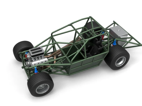 New Zealand Super Saloon race car Base Scale 1 to 25 3D Print Model