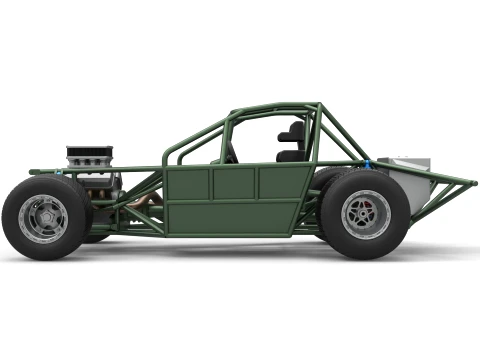 New Zealand Super Saloon race car Base Scale 1 to 25 3D Print Model