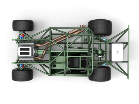 New Zealand Super Saloon race car Base Scale 1 to 25 3D Print Model