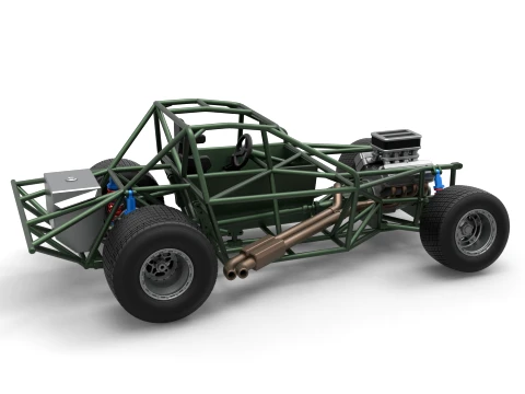 New Zealand Super Saloon race car Base Scale 1 to 25 3D Print Model
