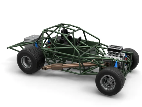 New Zealand Super Saloon race car Base Scale 1 to 25 3D Print Model