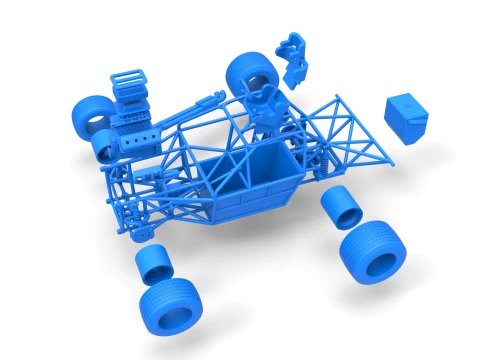 New Zealand Super Saloon race car Base Scale 1 to 25 3D Print Model